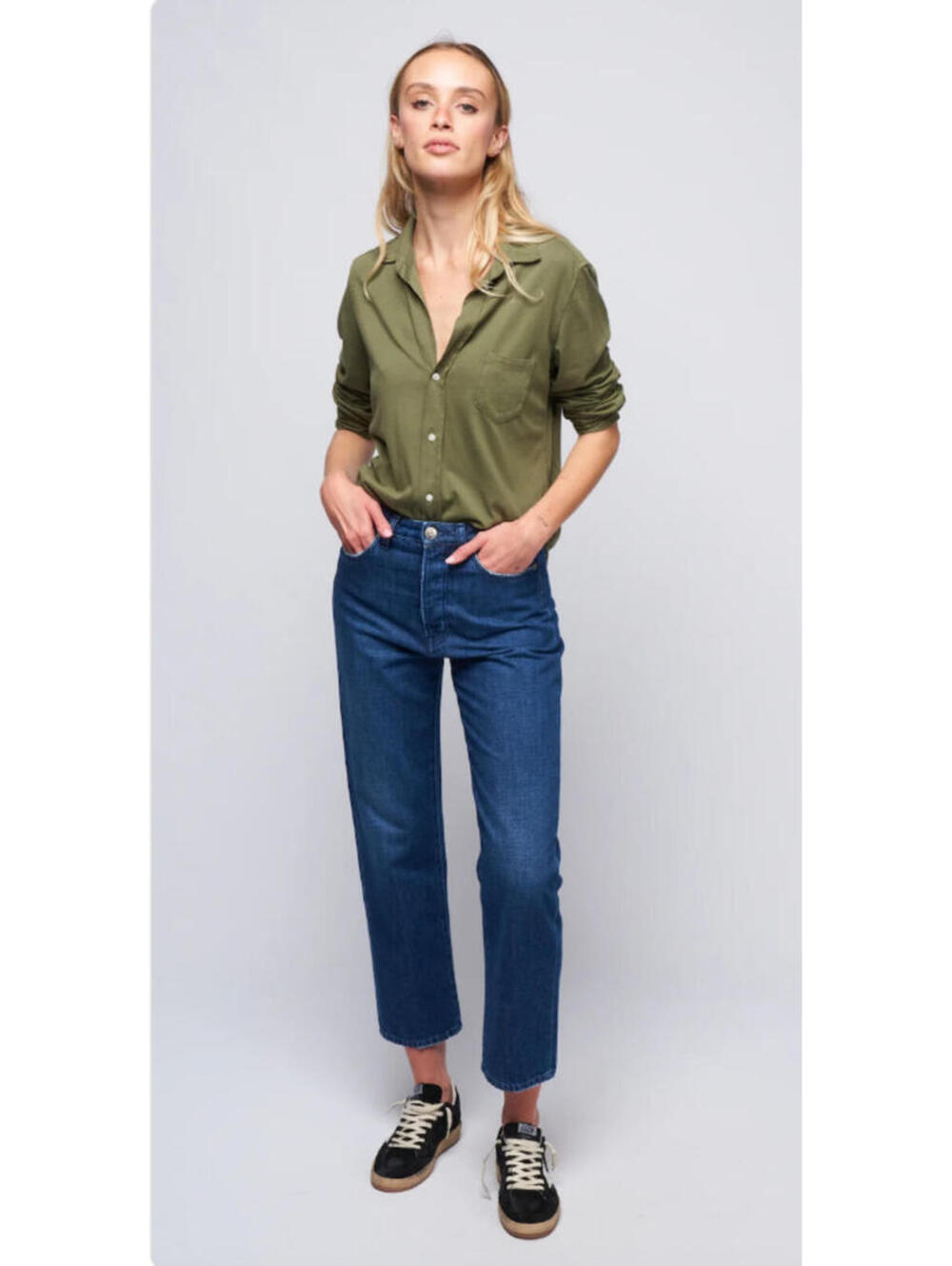 3X1 Sabina Girlfriend Mid Rise Cropped Boyfriend Jean, $320 NWT, Size 30 #2447